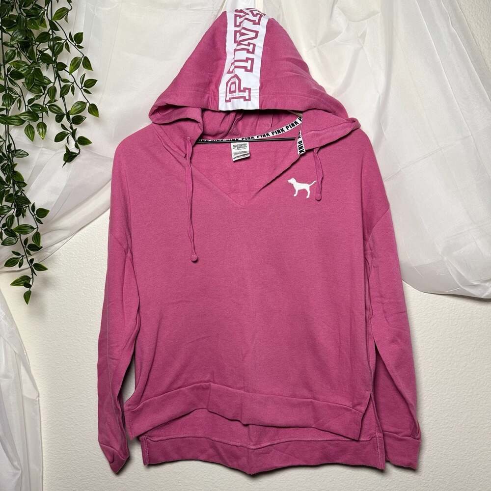 Victoria's Secret PINK Nation Oversized Pullover V-Neck Hoodie